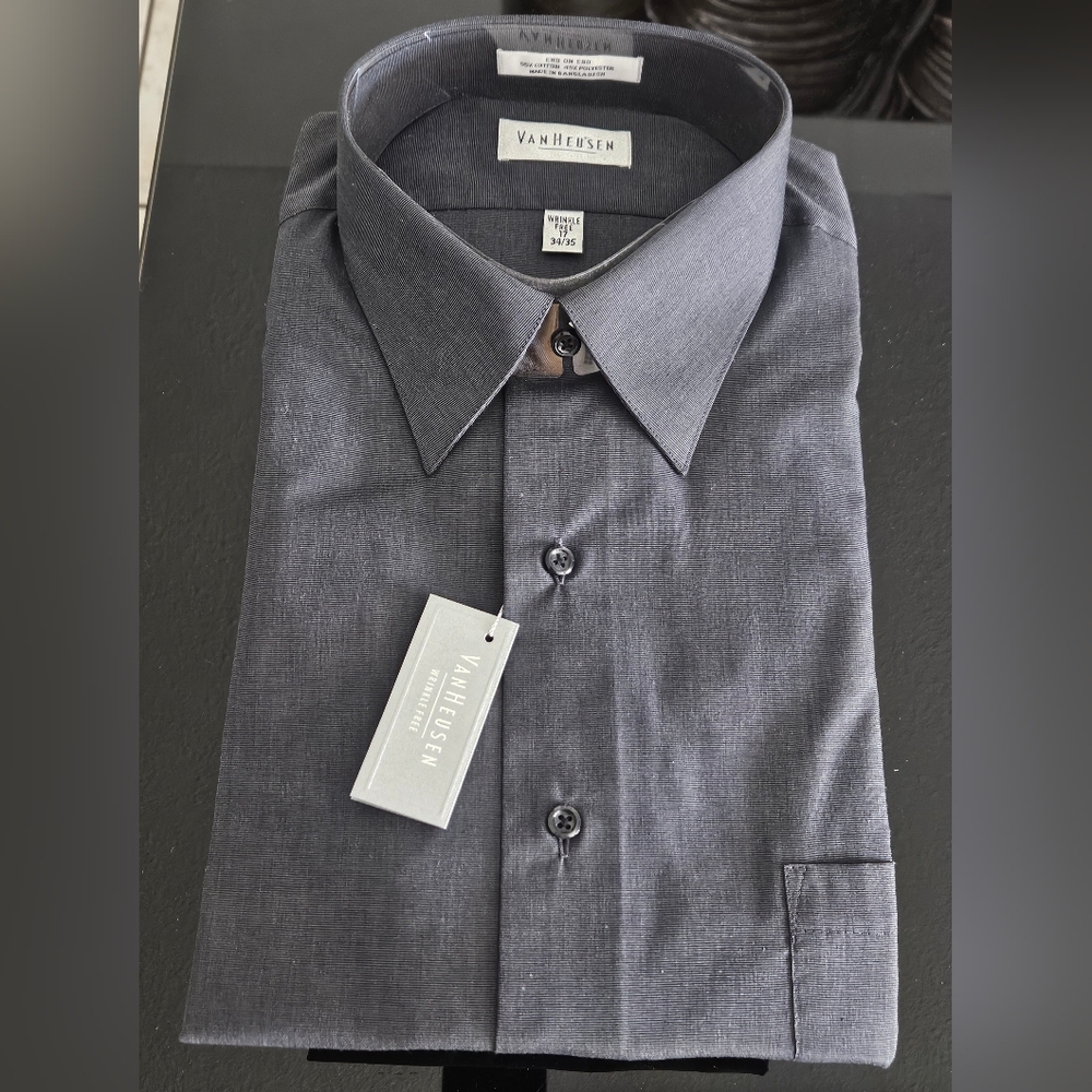 Van Heusen Mens Long Sleeve Dress Shirt